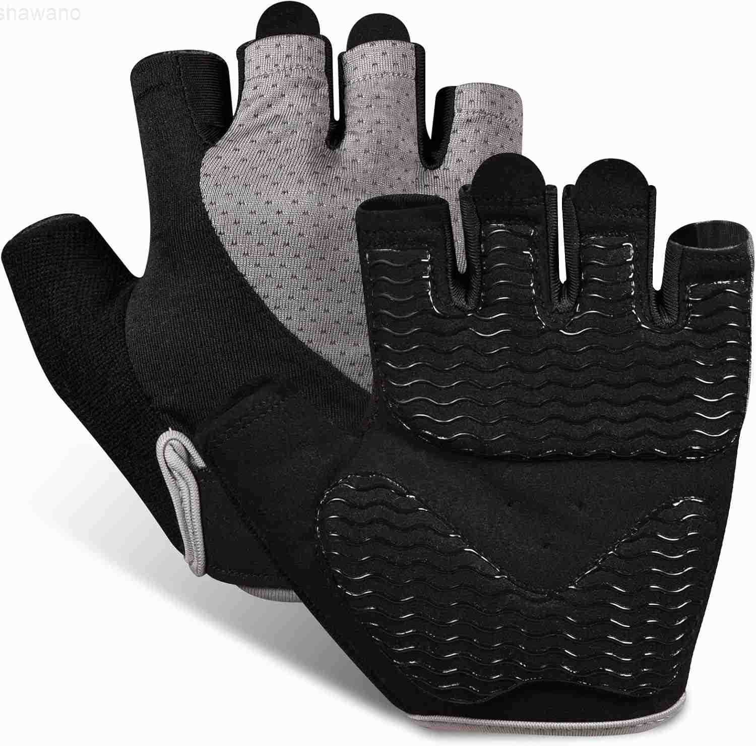 Gloves Fingerless Breathable Workout Gloves for Weightlifting Cycling MoreW250911