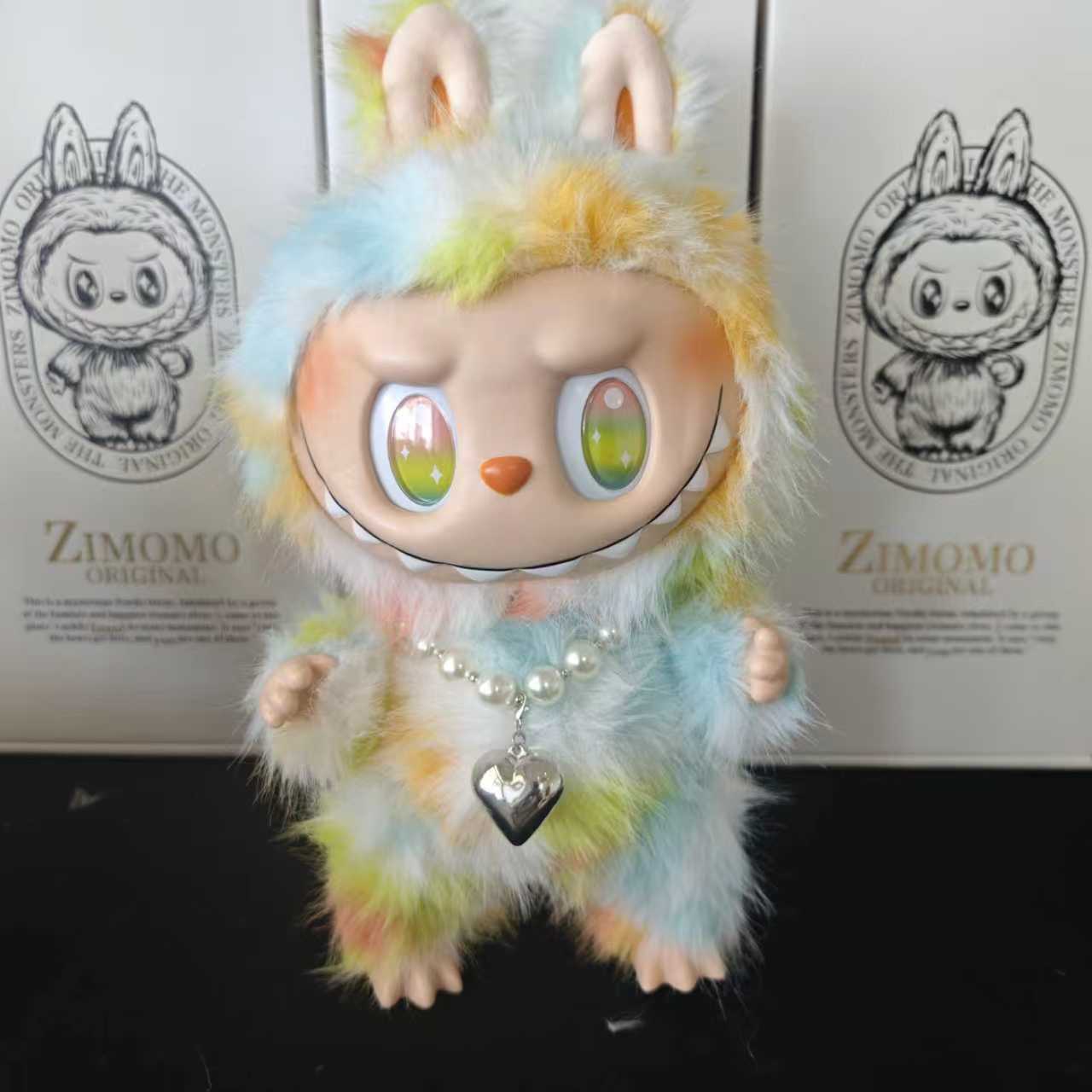 Labubu Big Chief 38cm Bubble Modified Doll Trendy Toy Labubu Big Angel Plush Toy L251017