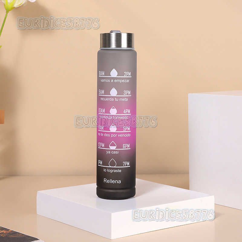 Sports Water Bottle Summer Large Capacity Cup for Men and Women Students Outdoor Portable Celebrity Style Water Bottle H250911