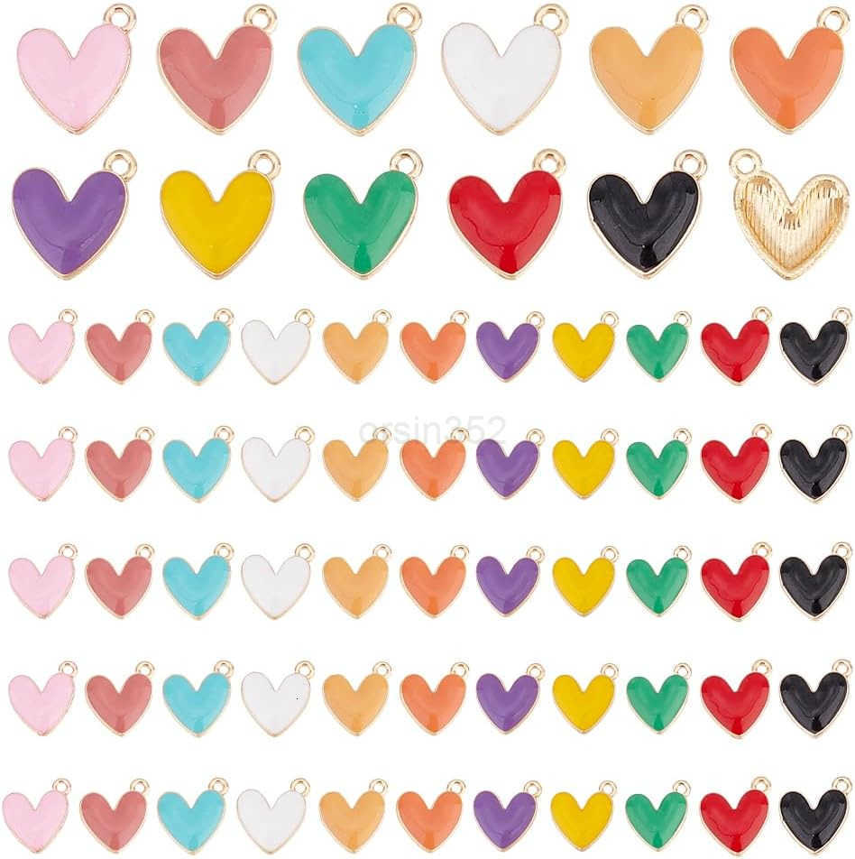 PandaHall Heart Pendart CharmsW250911