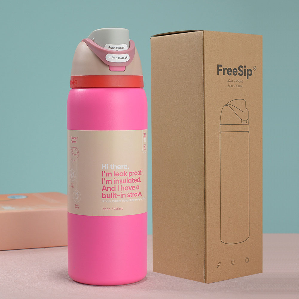 2024 Colorful Insulated Water Bottle with 316 Stainless Steel - OWALA Space Pot Outdoor Vacuum Thermos Drinkware, Reusable Travel Mug, GG1028 dh362813