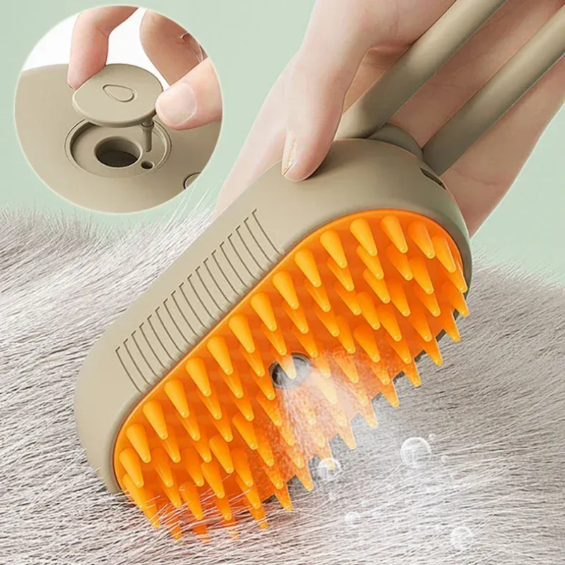 Cat Steam Brush Steamy Dog Brush 3 in 1 Electric Spray Cat Hair Brushes for Massage Pet Grooming Comb Hair Removal Combs