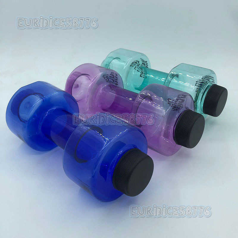 New Dumbbell Cup Creative Fitness Water Cup Sealed Leakproof Fashionable Plastic Sports Water Bottle H250911