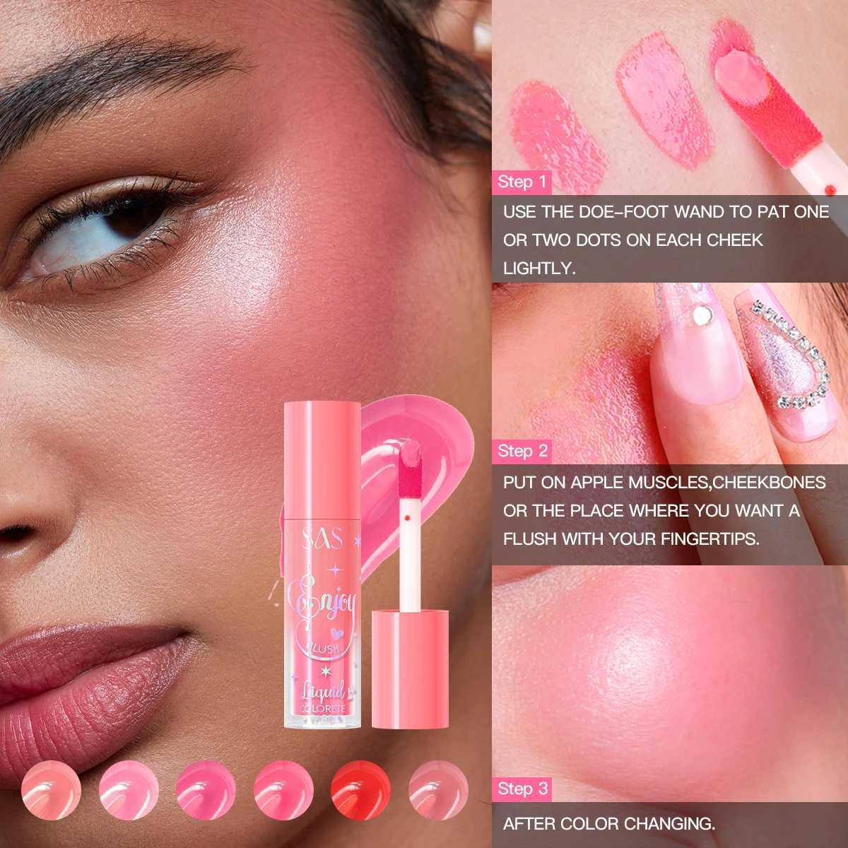 SAS Liquid Blush With a buildable gel cream formula it allows you to create various shades of cheek color W250911