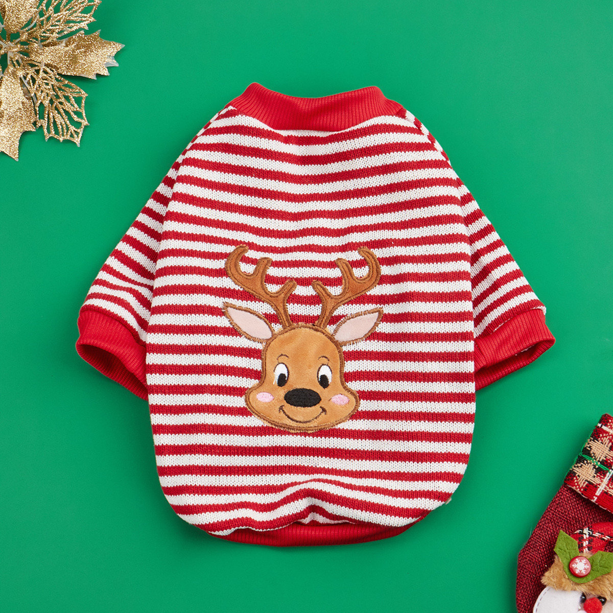 Festive Fall Pet Sweater for Dogs Cozy Holiday Outfit Christmas Essentials