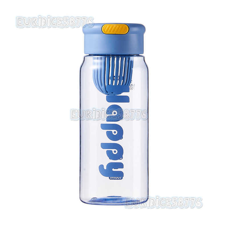 Minimalist Celebrity Letter Water Cup with Tea Strainer Portable Plastic Water Cup Handle Enhances Appearance Direct Drinking Cup Space Cup H250911