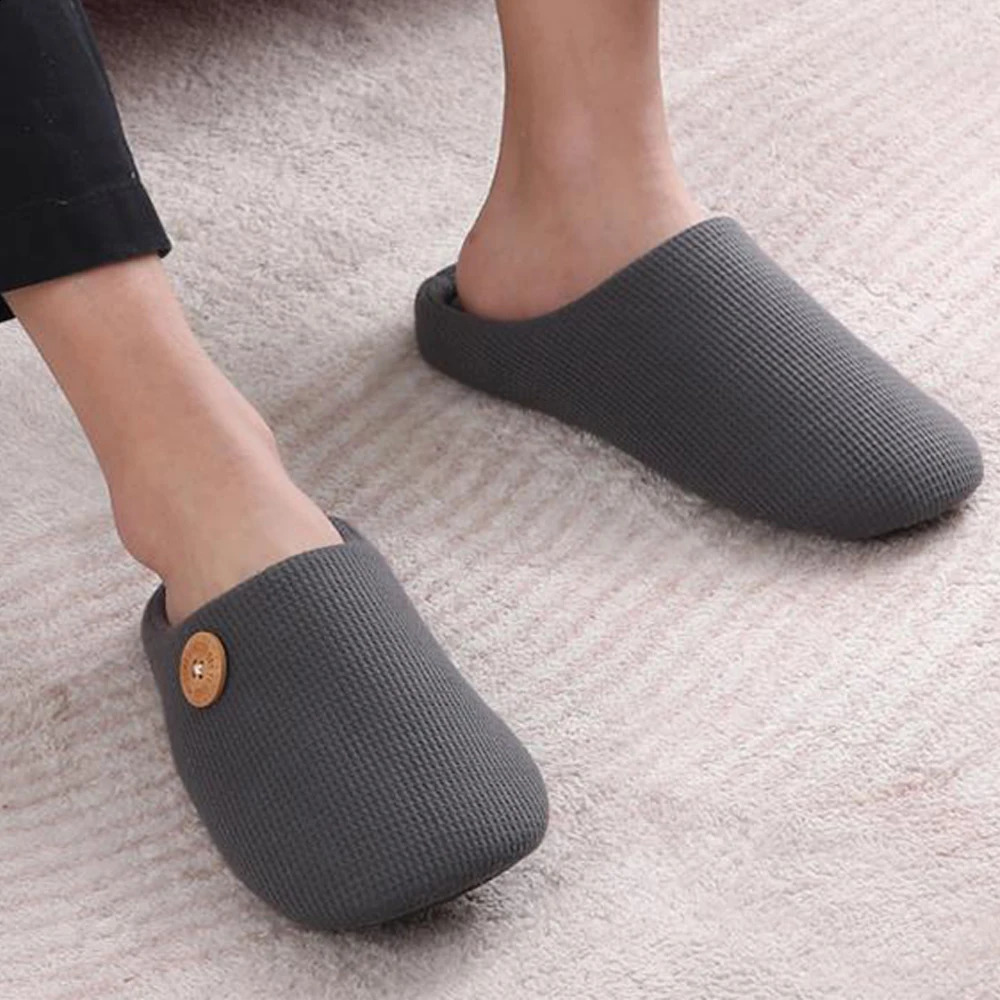 Litfun Warm Cotton Slippers For Women Men Fluffy House Fur Slippers Indoor Flats Slipon Soft Slippers Couple House Mute Slides250906