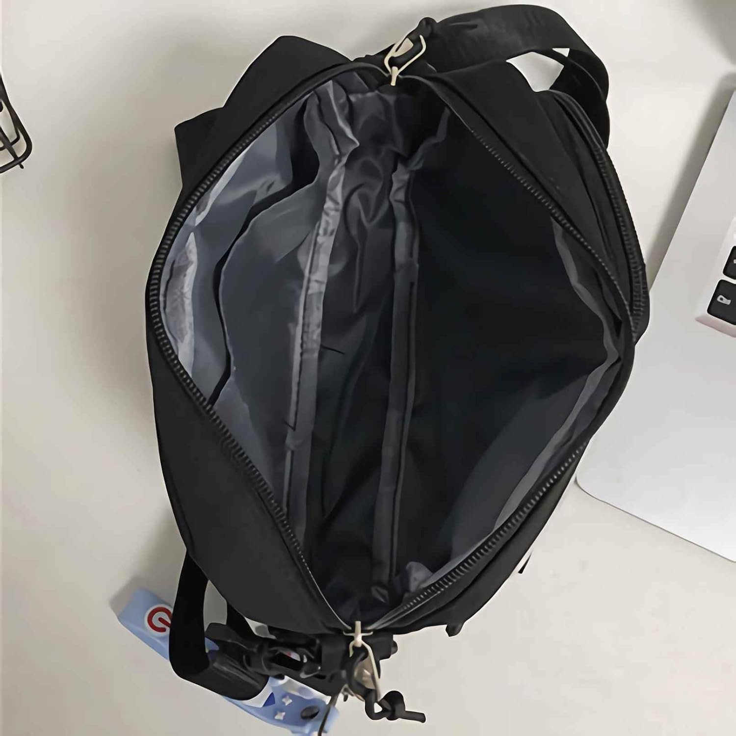 Black Crossbody Bag for Men Cute Small Messenger Sling Shoulder Bag Mens GiftW250911