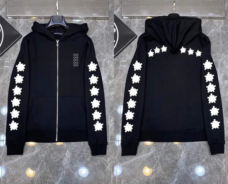 chrome men hoodie Fashion Chrome Hoodie Designer Hoodies Sweatshirts Hip Hop Men Jackets Long Sleeves Jacket Loose Outwear Coats Hoody Mens Woman zip up hoodie