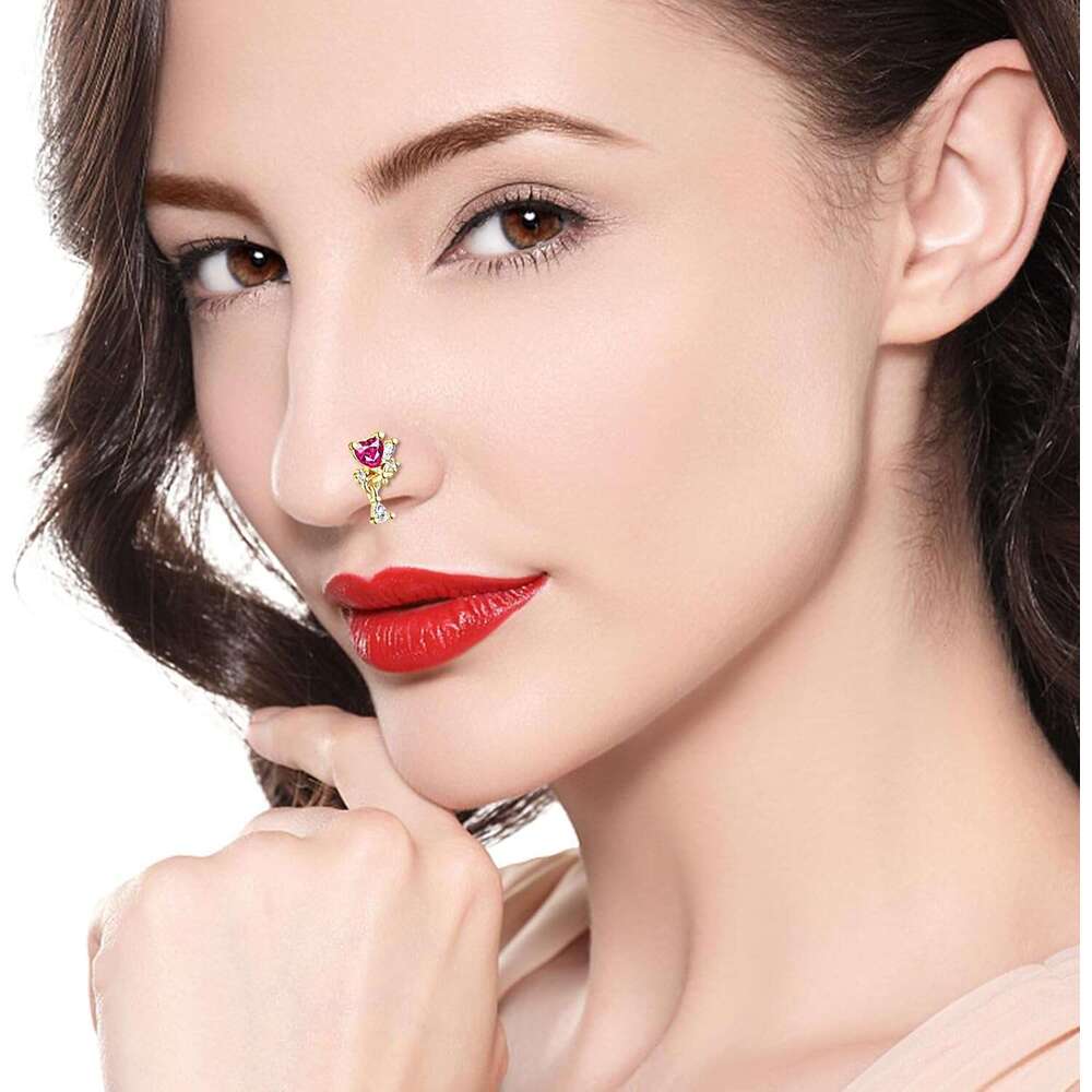 18PCS 20G Rings for Women -9PCS L-Shaped Studs 9PCS Hoops with Charm Dangling | Stainless Steel & CZ Piercing Jewelry(Gold/Sier)| Hypoallergenic 20Gau