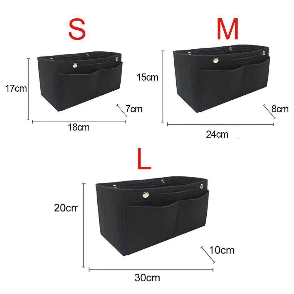Women's Organizer Handbag Felt Travel Bag Insert Liner Purse Organiser Pouch One-time use Anti-fouling Storage bag