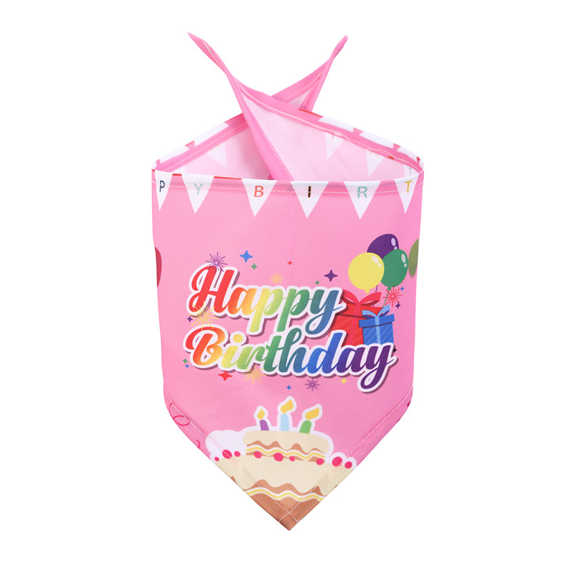 Fashion Items Happy Birthday Pet Drool Towel