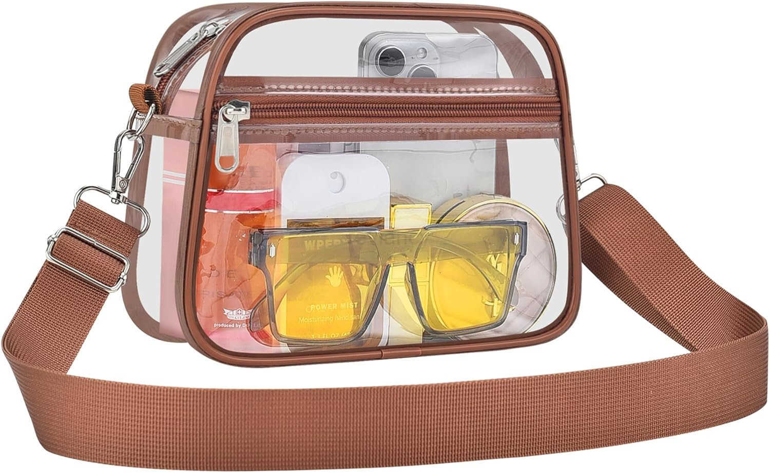 Clear Bag for Stadium Events Clear Purse for Women and Men for Sports Events Concerts FestivalsW250911