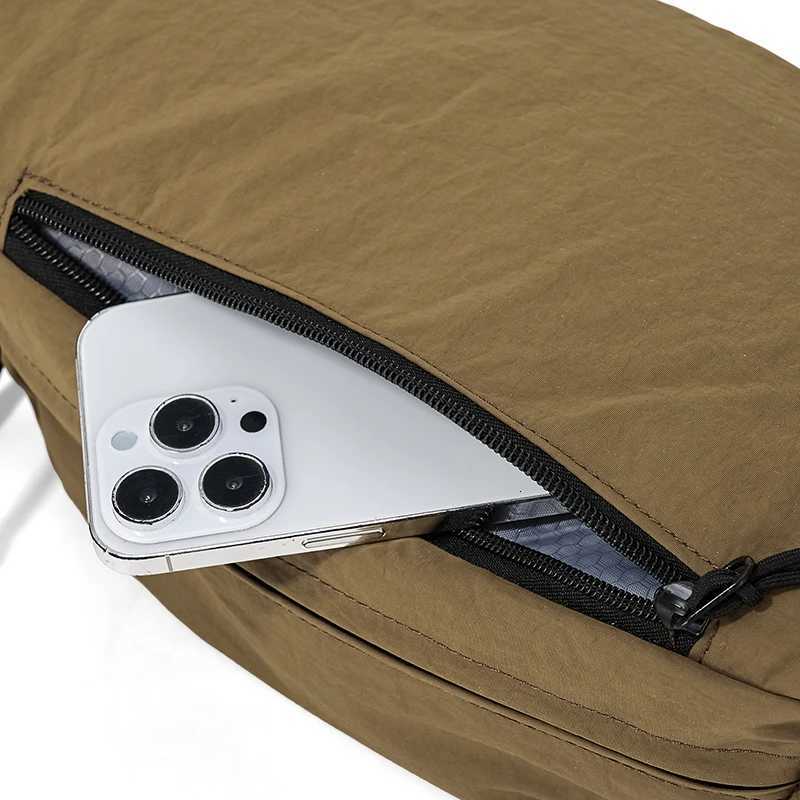 Onesize pure color practical waist bag for outdoor leisure storage messenger bag sports running fashion chest bag vaca Z250911