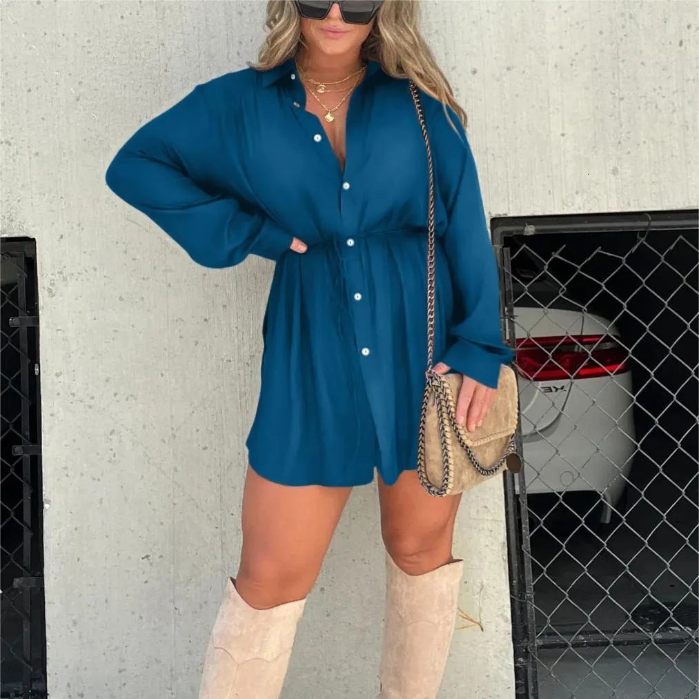 2025 autumn new women's S fashion solid color long sleeved shirt jumpsuit autumn and winter new designer women's long sleeved top knitted cl