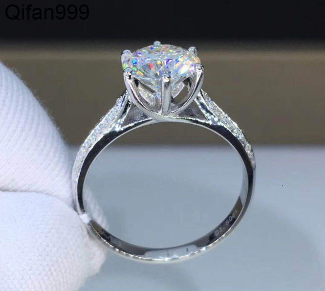 SilverPlated DColor Moissanite Baojia Snake Festival Ring 18K Thick Gold Plating Can Pass Drill Support Detection