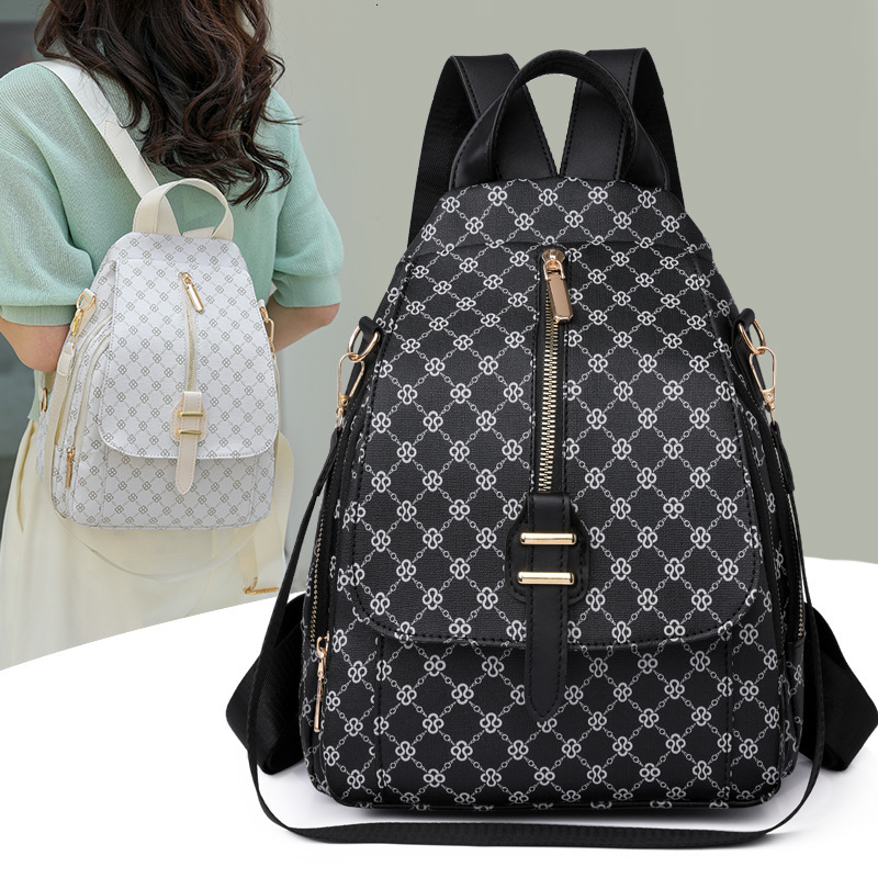 Designer luxury 2025 New Korean Style Soft Leather Backpack for Women, Fashionable Simple Multi-use Commuter Bag, Small Trendy Women's Backpack