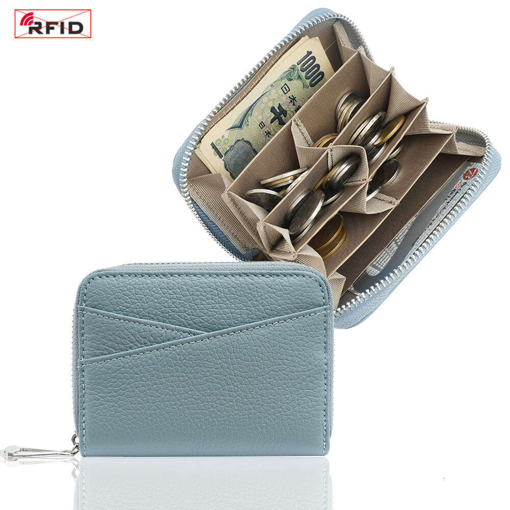 Fashion Top Layer Cowhide Women's Wallet Short Genuine Leather RFID Compartment Coin Purse Card Holder Color Block designer wallet B5