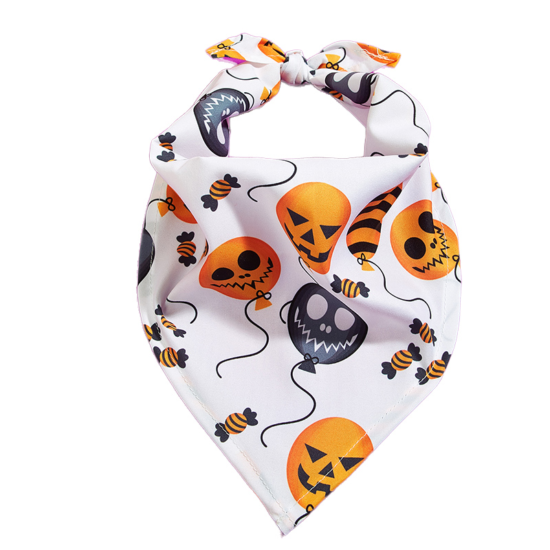 Halloween themed Pet Bib with Devil Balloon Design