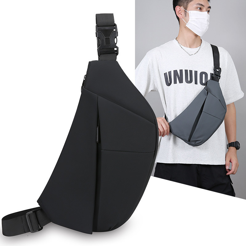 New Free Shipping Men S Chest Bag Korean Designer Bag Version Casual Simple Fashion Single Shoulder Bag Anti Theft Close Fitting Commuter Luxury Bag C