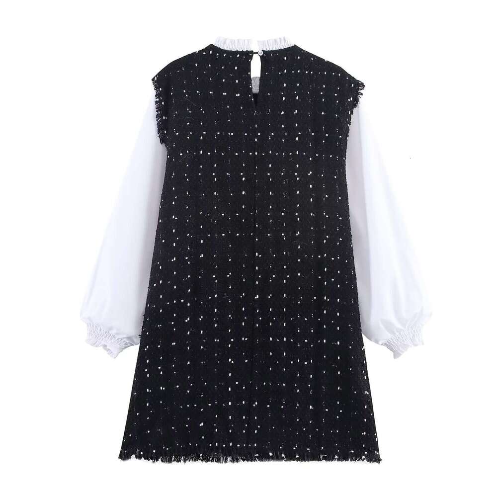 Fengfeng 2025 New Fashionable Elegant Women's Patchwork Dress 8351621