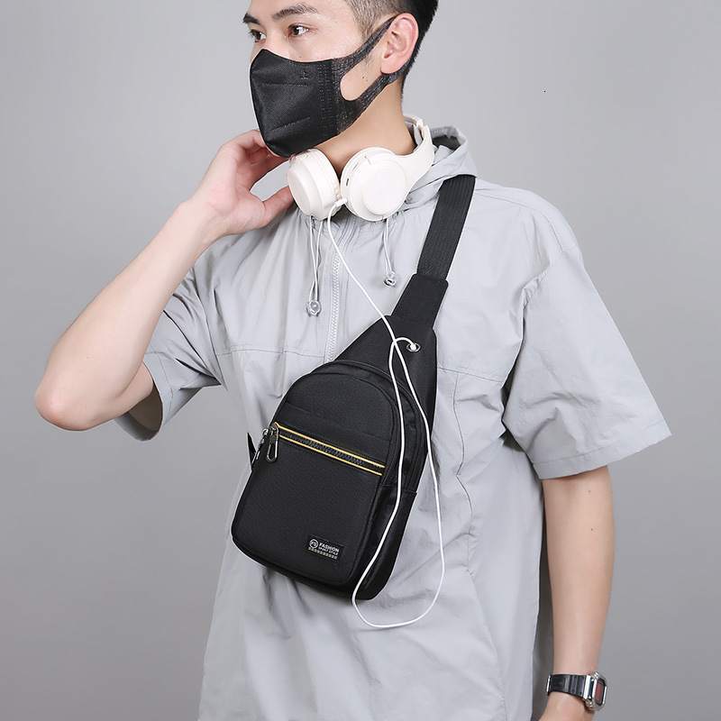 Luxury Designer Bag Bag Free Shipping Style Men S Chest Bag Simple Multi Layer Storage Fashion Single Shoulder Bag Large Capacity Lightweight Crossbod