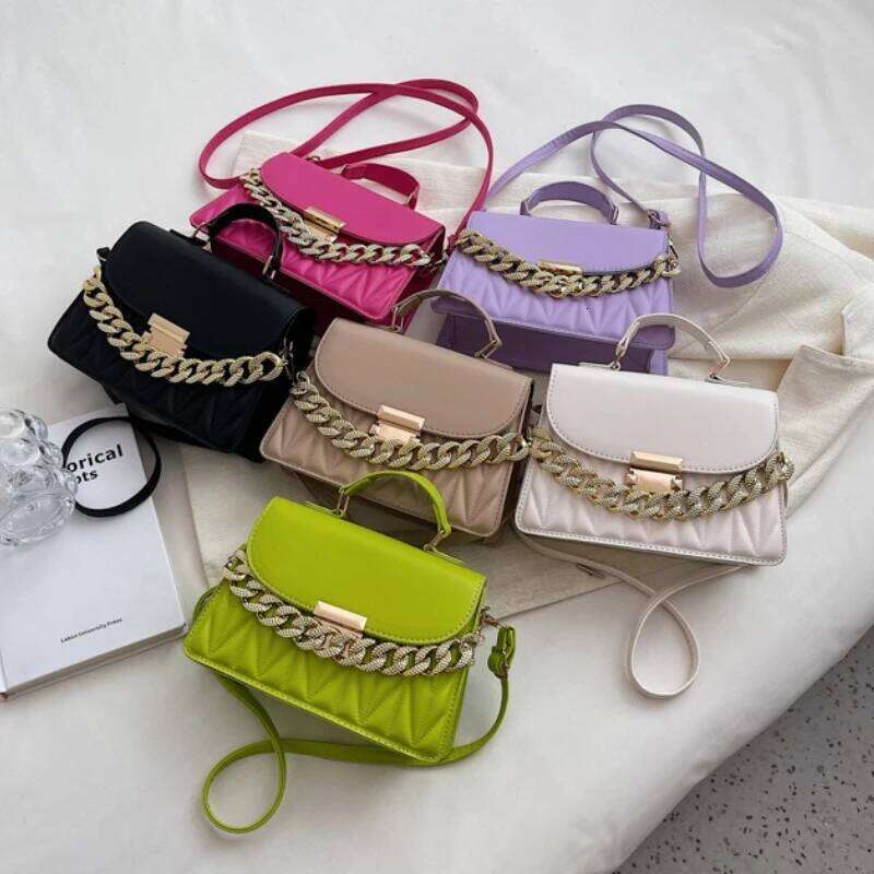 2025 New Designer Shoulder Fashion Chain Crossbody Bags For Women Brand Ladies Handbags And Purses Trend Casual Tote Bag