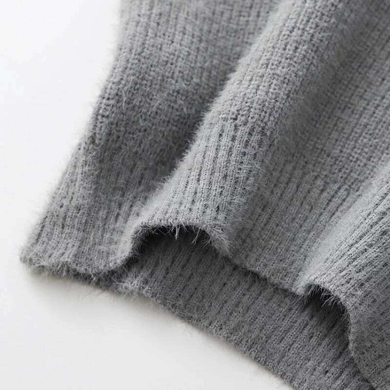 Fashion Casual O-Neck Long Sleeve Knitted Pullovers Hit Color Striped Patchwork Short Slim Sweaters Tops Women's Clothing