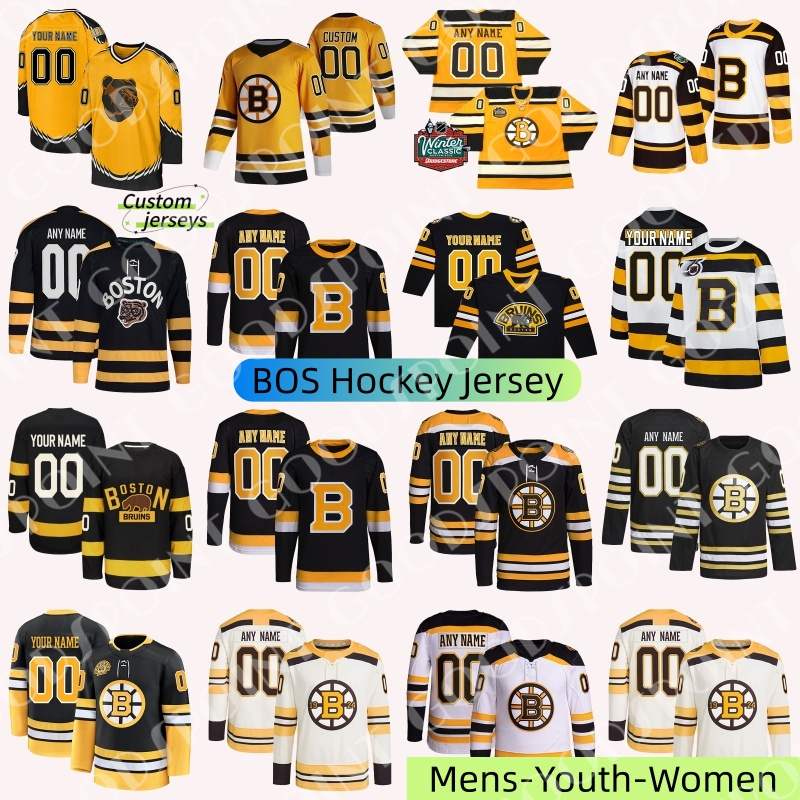 BOS hockey jerseys Brad Marchand Bruins Jersey Nikita Zadorov #88 David Pastrnak Jersey Koepke hockey Jersey Elias Lindholm Mark Kastelic charlie 2025 mens jersey