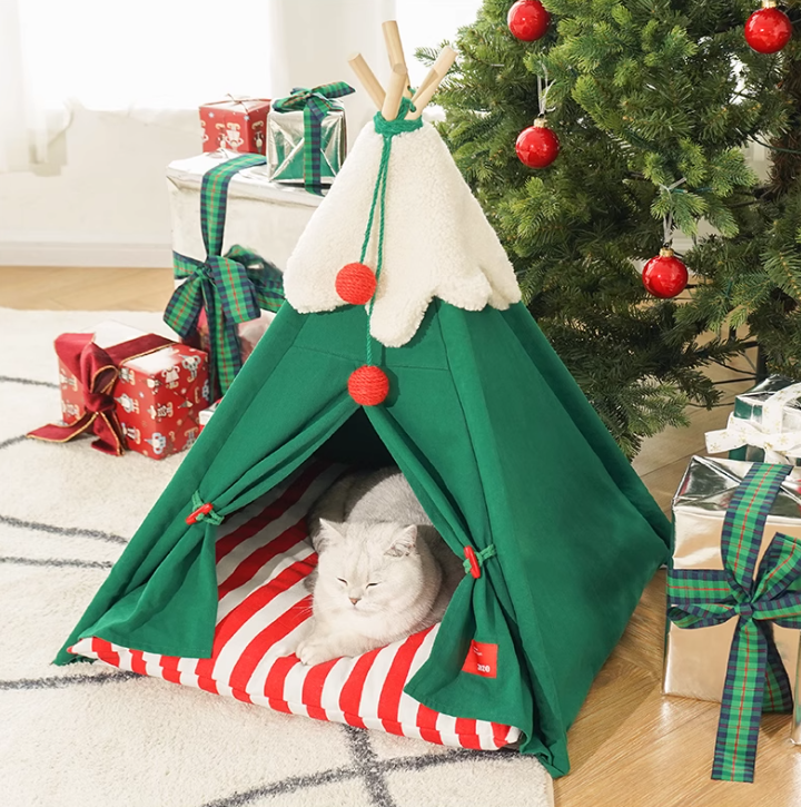 Chic Cat Condo: Soft-Sided Heated Shelter w/ Removable Liner Perfect For Chilly Climates