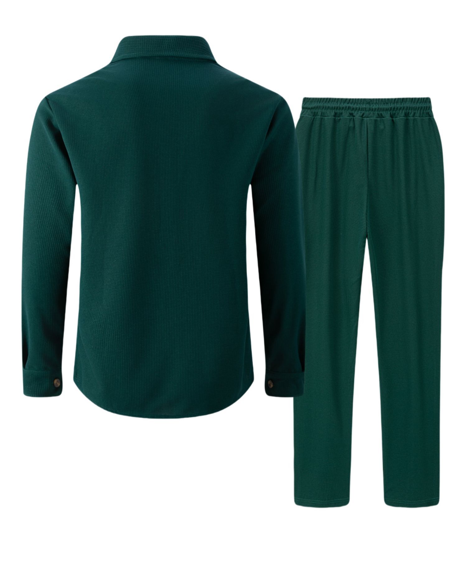 Fall Elegant Long sleeved Tracksuits Lapel Collared Hoodie Pants 2-piece Button Slim Shirt Hoodie Bust Pocket Pants Casual Suit 2 pcs sets plus size