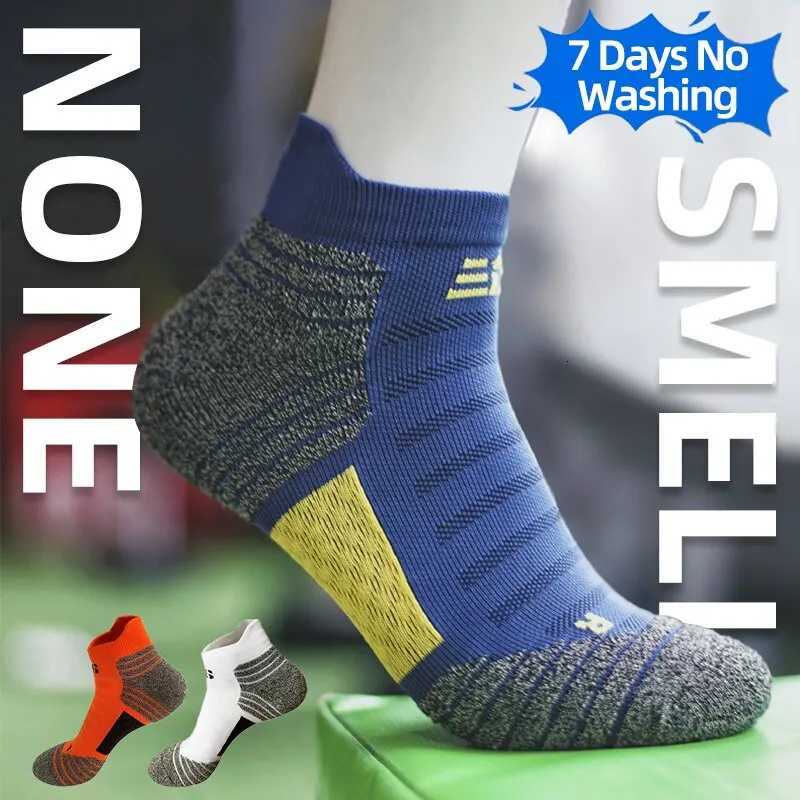 Nano Copper Fiber Deodorant Antibacterial Men Socks Running Climbing Summer 2025 MTB Cycling Bicycle Basketball Sports Sock D250911