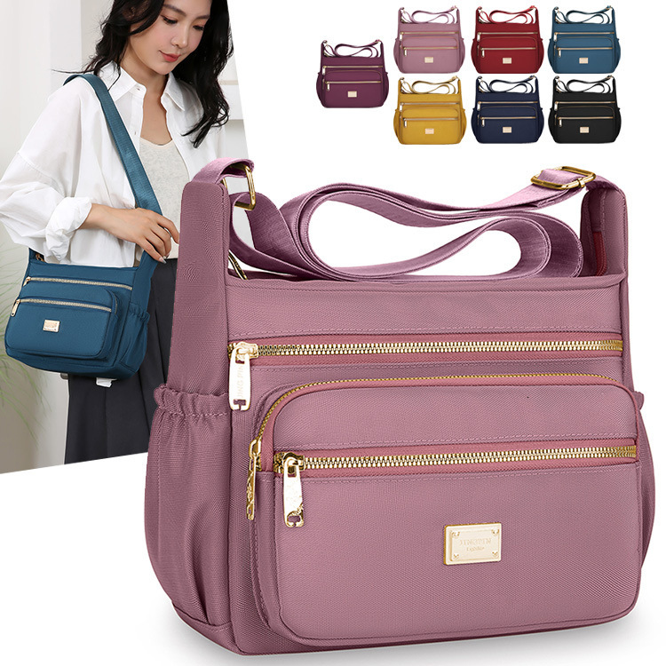 New Large Capacity Crossbody Designer Bag Bag For Women Oxford Free Shipping Luxury Bag Cloth Multi Layer Storage Shoulder Bag Fashion Commuter Middle