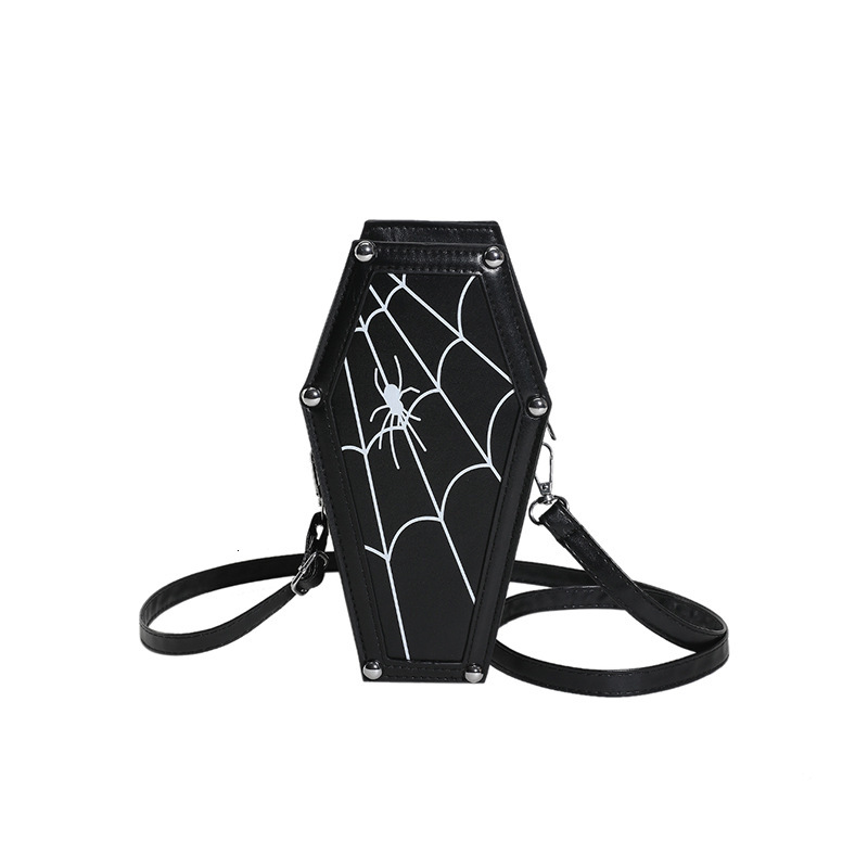Halloween new leisure European and American style niche design versatile trend personality Gothic style skull women's shoulder bag designer bag