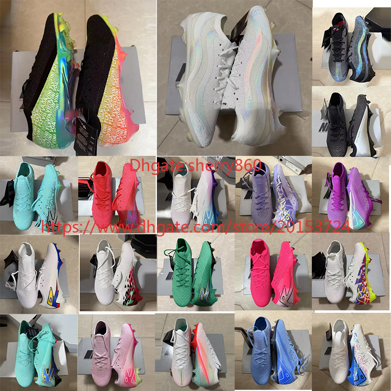 XV Elite FG Soccer Shoes Cleats Mens Football Boots Neymar Cristiano Ronaldo CR7 Soft Leather Comfortable Trainers Knit