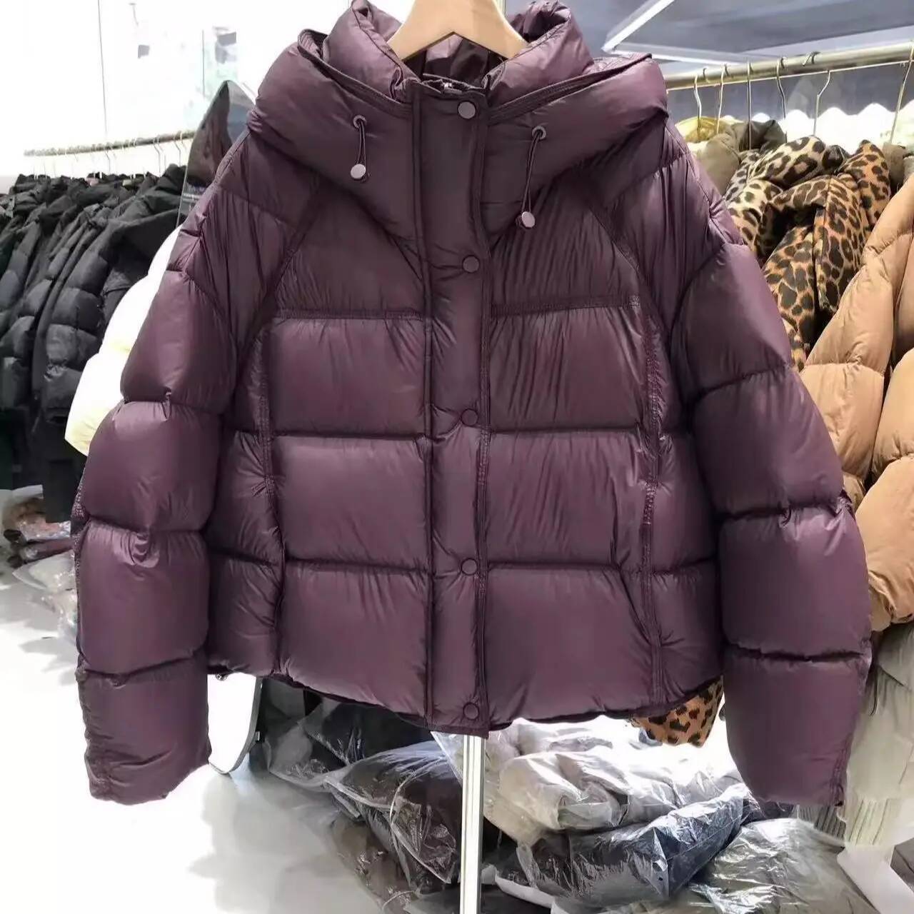 Fashion Hooded Thick Cotton For Women In Winter 2025, Popular Short And High-End Korean Version Warm Jacket