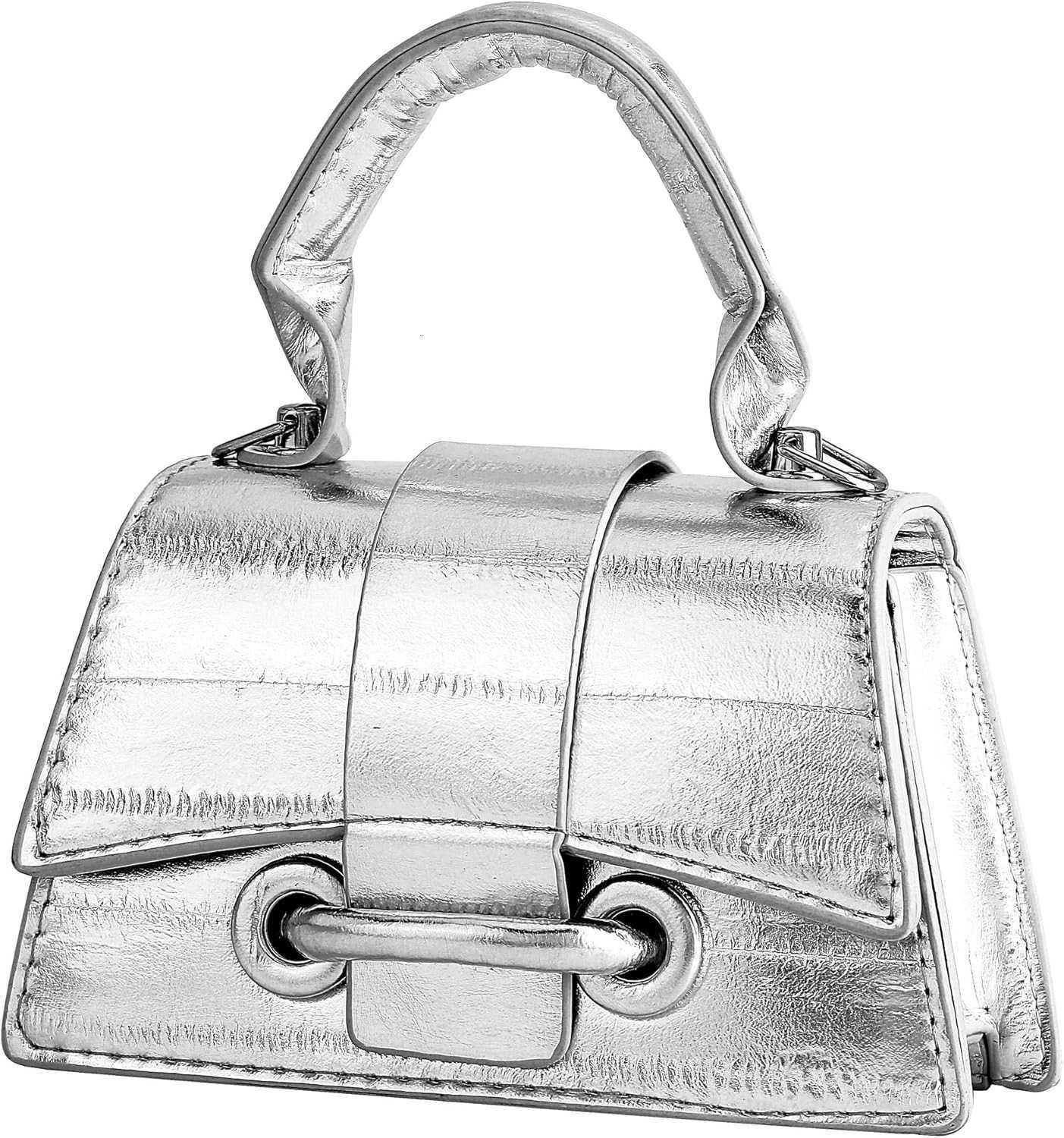 Micro Mini Crossbody Handbag Womens Purse Clutch Cute Mini Trendy Bag Top Handle PU Leather Shoulder BagW250911