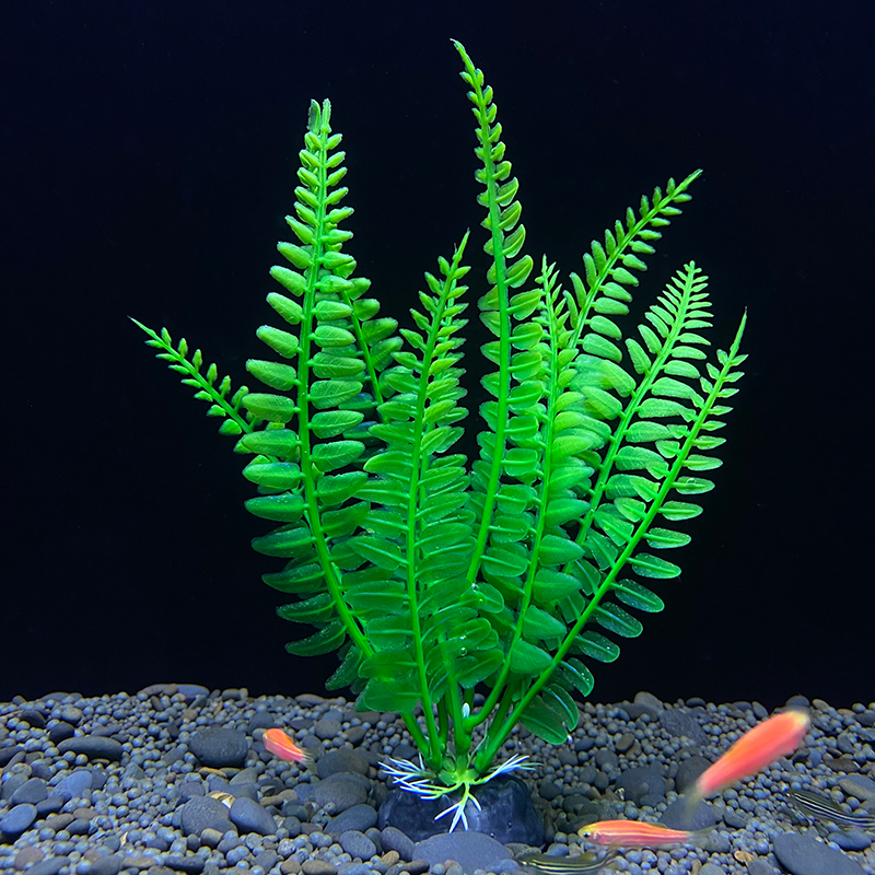 7-inch mid-to-background fake aquatic plants for aquarium decoration, artificial plants for fish tank scenery, simulated plastic grass, factory direct