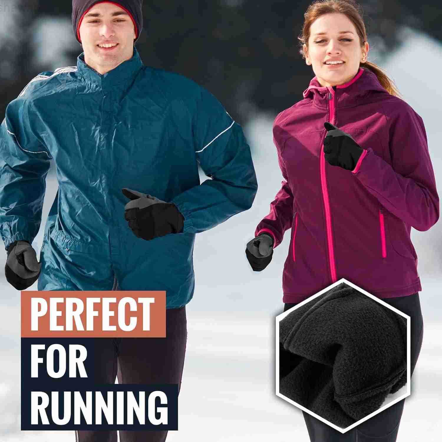 Winter Gloves for Women Touchscreen AntiSlip Palm Windproof Thermal Cycling Glove for Texting Hiking Driving RunningW250911