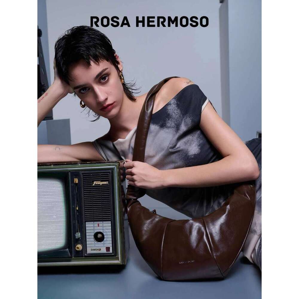 Genuine Leather Fashion Women's Horn Hot Selling Design Trendy Shoulder Ultra Thin Cowhide High Quality Crossbody Bag