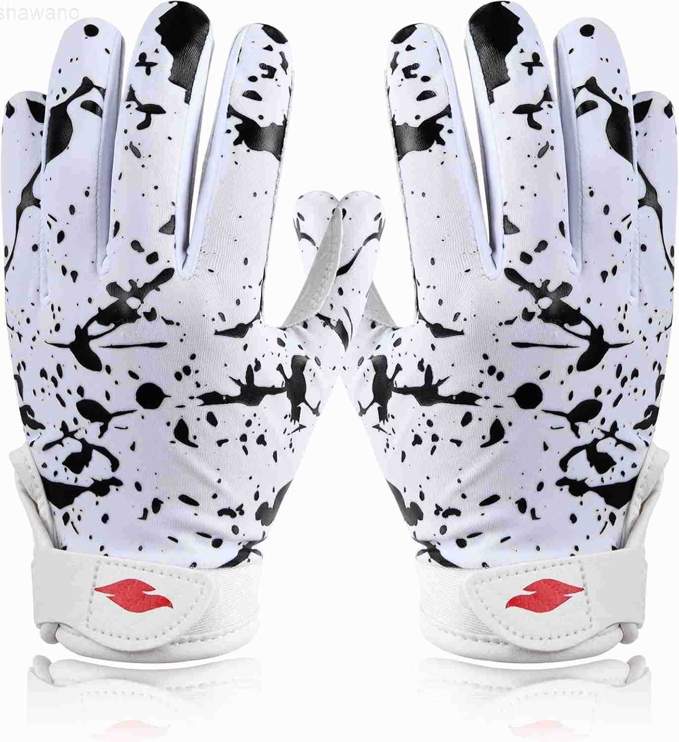 Football Gloves Youth Enhanced Grip Silicone Wide Receiver GlovesW250911