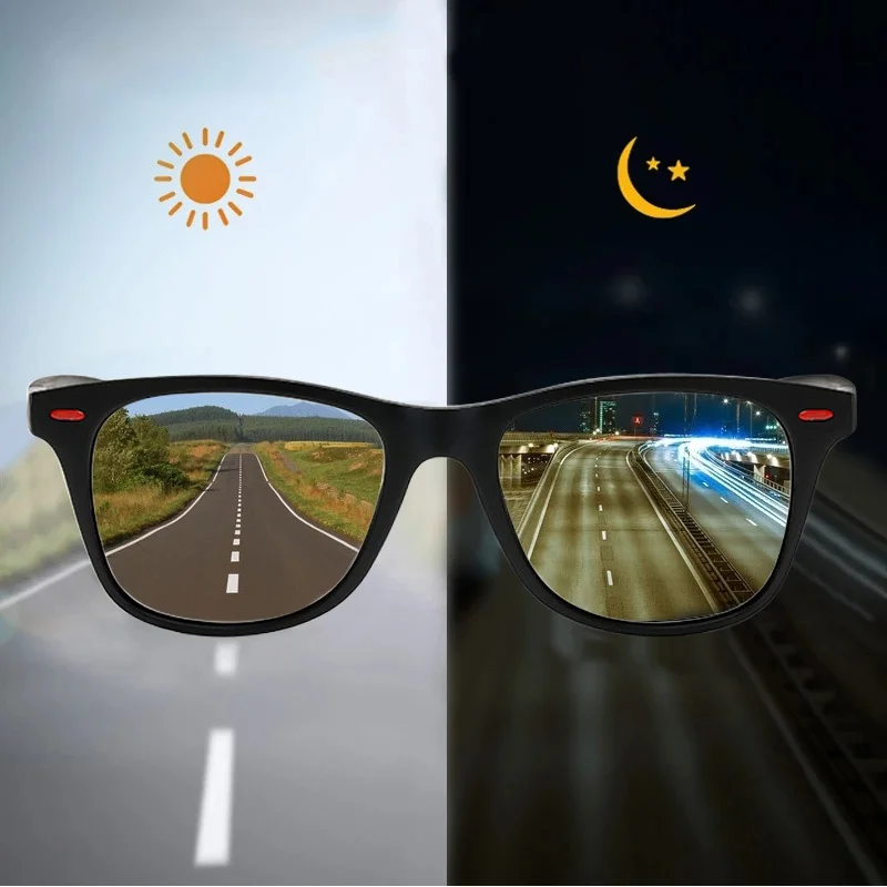 Photochromic Sunglasses UV400 Auto Darkening For Men Women Sport Style Comfortable Outdoor Hiking Cycling Use