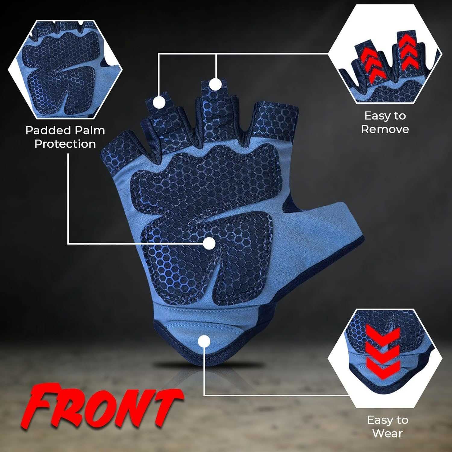 Workout Gloves for Men WomenWeight Lifting Gloves with Breathable Gel Padded Excellent Grip for Gym ExerciseCyclingWeightliftingFitness TrainingPullW2