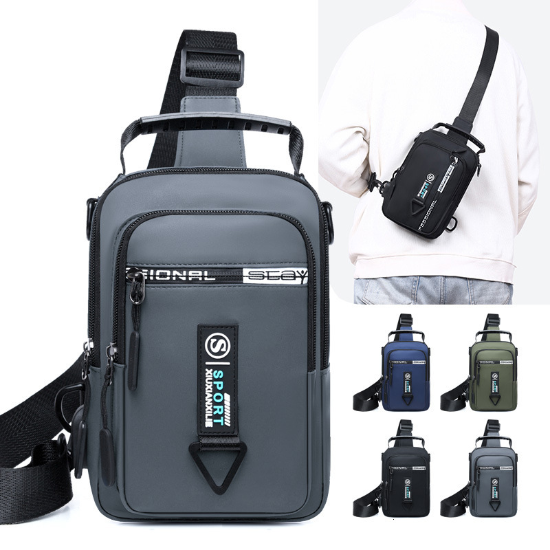 Men S Chest Bag New Sports Cycling Luxury Bag Crossbody Bag Designer Bag Casual Free Shipping Outdoor Handbag Versatile Lightweight Business Shoulder 