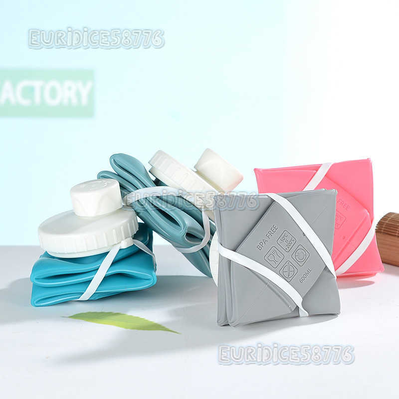 Sports Kettle Travel Outdoor Fitness Portable Foldable Cup Z260202