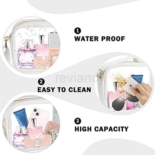 Clear Bag Stadium Approved Clear Bags with Adjustable Strap Clear Stadium Bag for Women Men Concerts SportsW250911