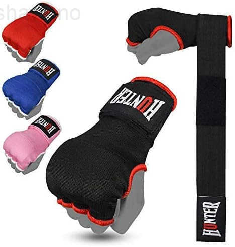 Gloves with Hand Wraps for Boxing Quick Elastic Training Wraps for Men Women Muay Thai MMA Kickboxing Martial Arts Knuckle Wrist Protector PaiW250911