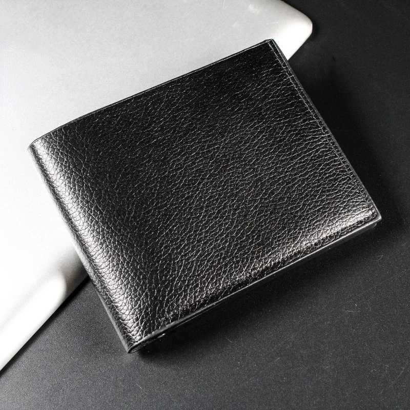 1PC Mens Pu Leather Wallet for Men Wallets Black Short Black Money Coin Credit Card Walet Business ID Card Purse Bags W250911