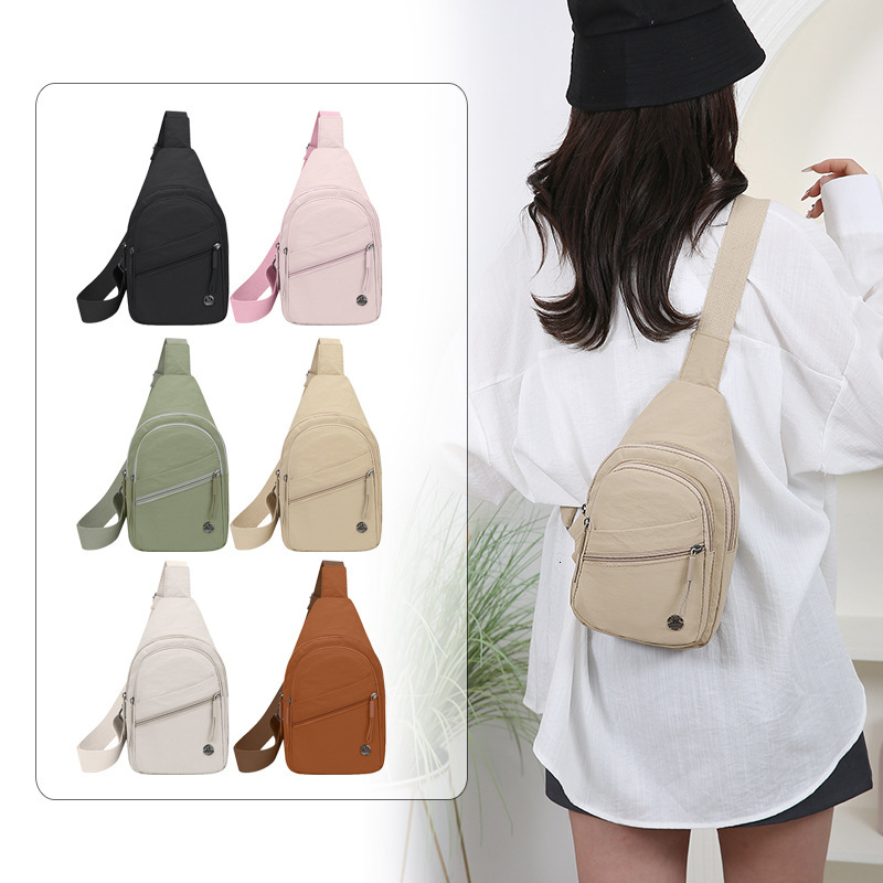 Urban Simple Women S Chest Designer Bag Bag Free Shipping Large Capacity Luxury Bag Multi Layer Versatile Shoulder Bag Washed Nylon Fabric Casual Cros