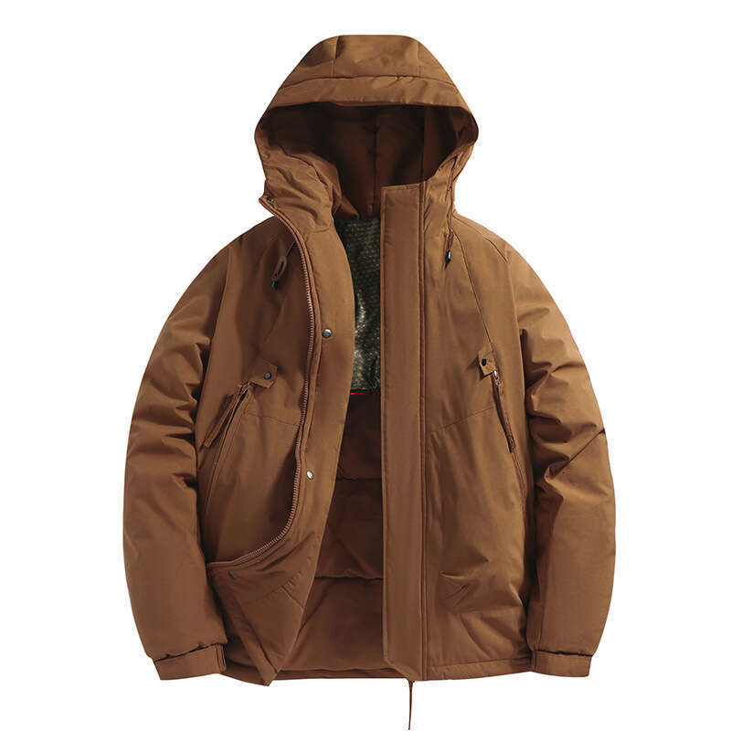 2024 Upgraded Graphene for Men Trendy Couple Hooded Cotton Windproof Waterproof Thickened Hiking Jacket